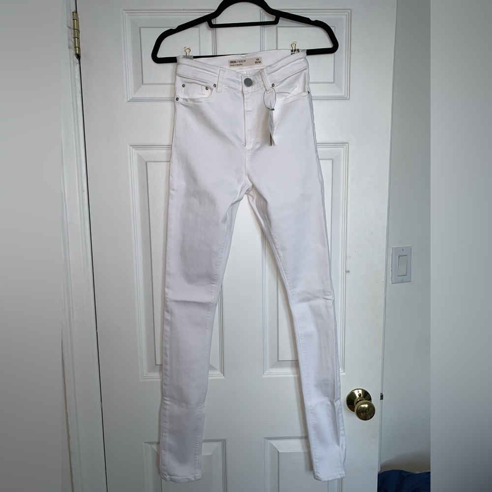 White ASOS skinny jeans NWT